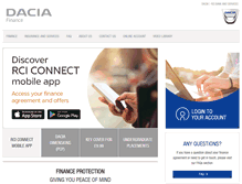 Tablet Screenshot of daciafinanceuk.com